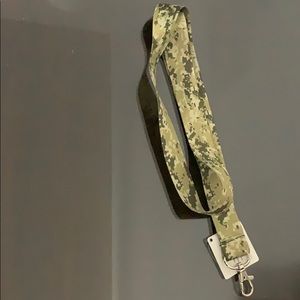 Green Camo Lanyard.
